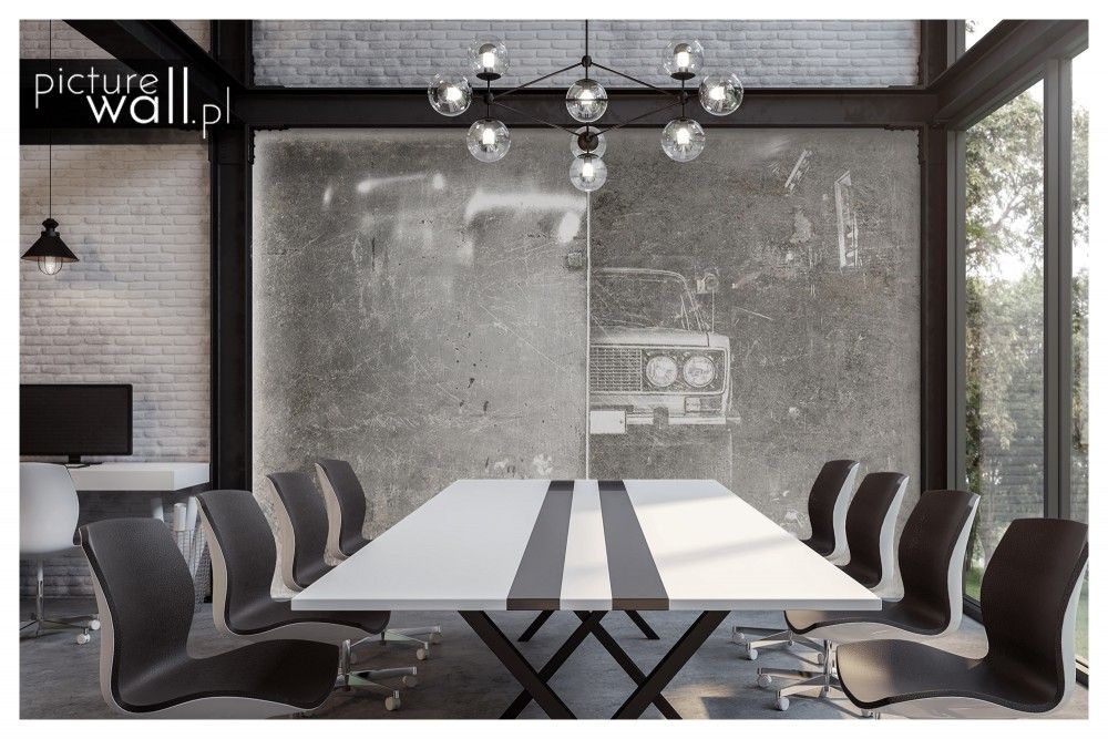 Fototapety z motywem Jasne drzwi do garażu