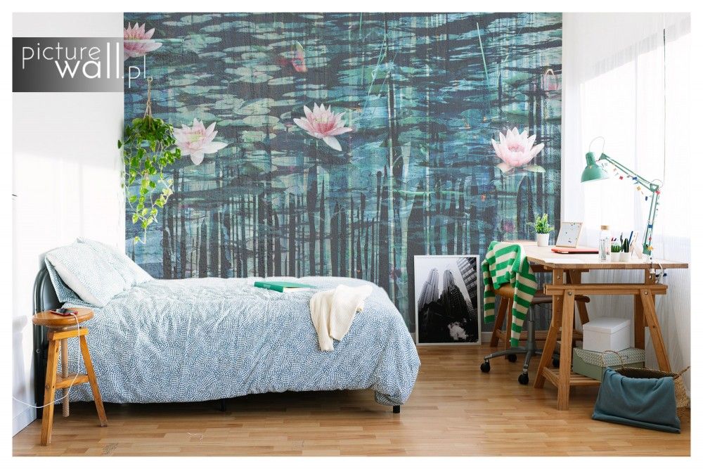 Fototapety z motywem Błękitne lilie wodne