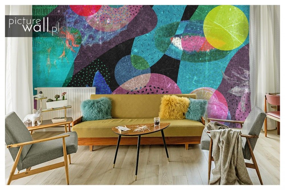 Fototapety samoprzylepne z motywem Ciemny retro kolaż