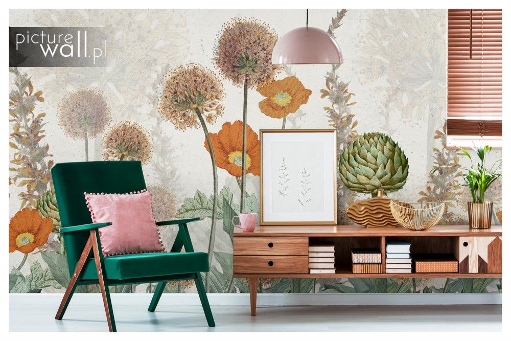 Fototapety samoprzylepne z motywem Pomarańczowe kwiaty