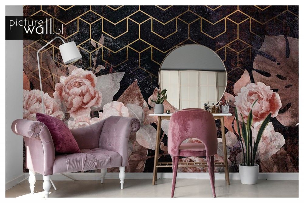 Fototapety samoprzylepne z motywem Kwiaty glamour