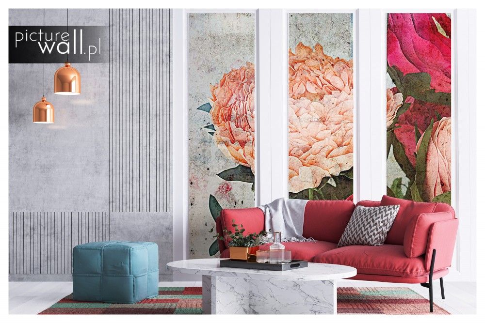 Fototapety samoprzylepne z motywem Kwiecisty fresk