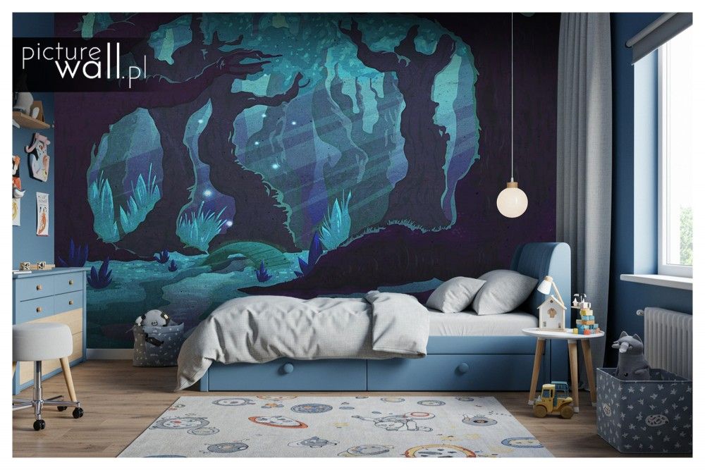 Fototapety z motywem Noc w zaczarowanym lesie