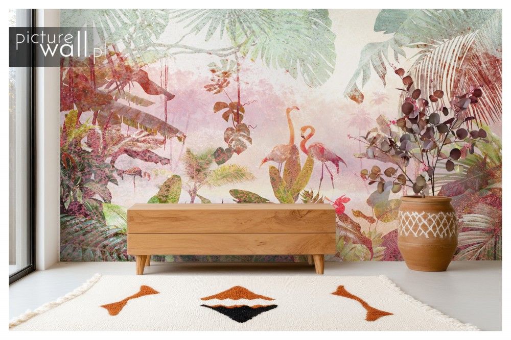 Fototapety samoprzylepne z motywem Mural rajska oaza