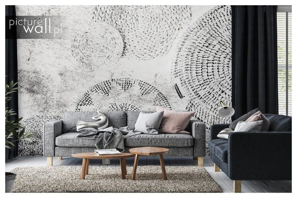 Fototapety samoprzylepne z motywem Wiklinowe okręgi