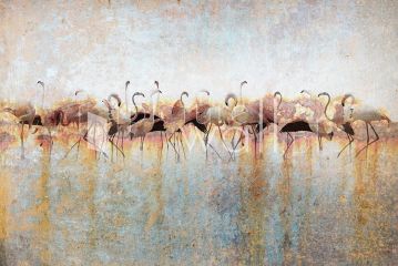 Podgląd wzoru Flamingi w wodzie