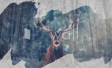 Podgląd wzoru Mroźny leśny wieczór