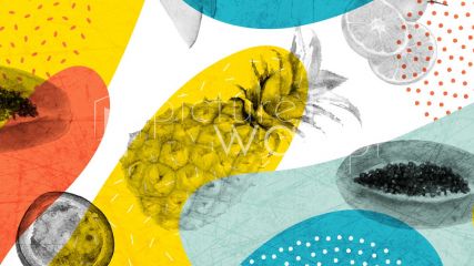 Podgląd wzoru Kolaż z ananasem