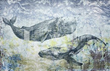 Podgląd wzoru Rycina wieloryby