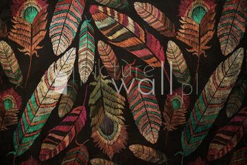 Podgląd wzoru Haftowane pióra