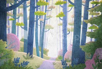 Podgląd wzoru Bajkowy las zielenie