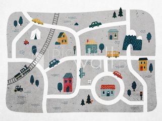 Podgląd wzoru Plan miasteczka