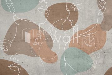 Podgląd wzoru Retro twarze