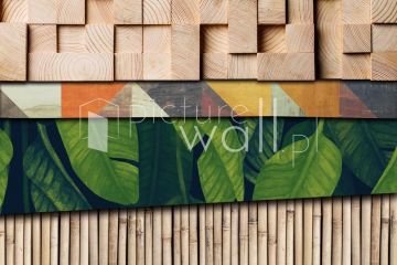 Podgląd wzoru Geometryczne motywy z zielenią