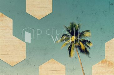 Podgląd wzoru Heksagony z palmą