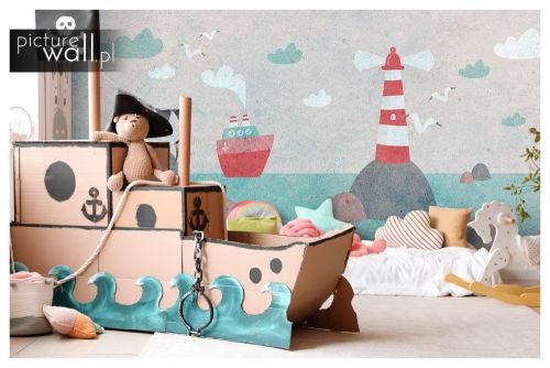 Fototapeta Rysunkowy port