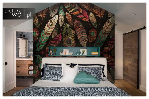 Fototapeta Haftowane pióra