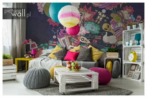 Fototapeta samoprzylepna Kosmiczny mural