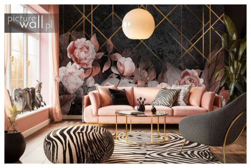 Obraz Kwiaty glamour 2