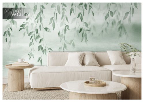 Obraz Liście i woda