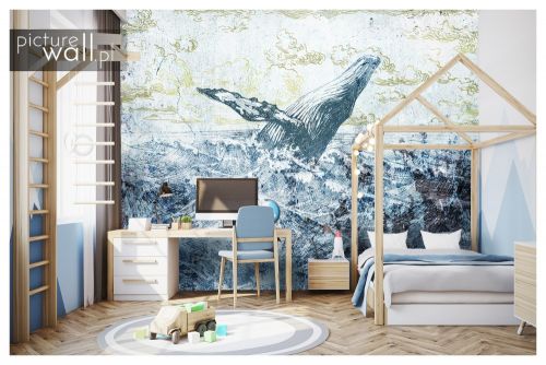 Fototapeta samoprzylepna Wieloryb