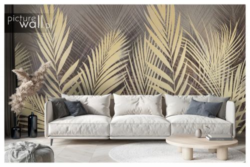 Fototapeta Złote palmy