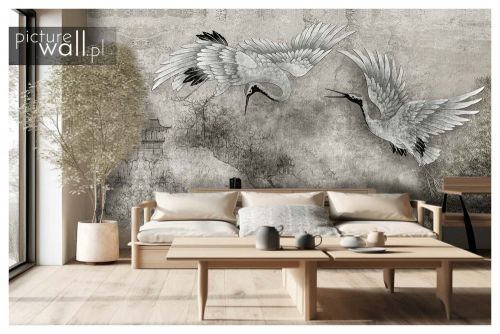 Obraz Żurawie popielate