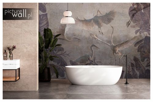 Fototapeta samoprzylepna Beżowe żurawie