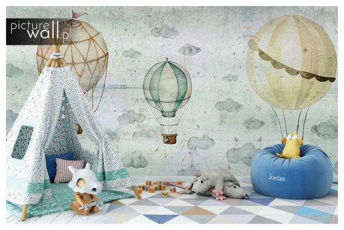 Fototapeta samoprzylepna Duże pastelowe balony