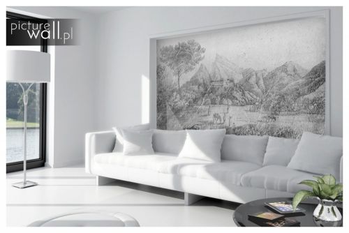 Fototapeta samoprzylepna Rysunkowy fresk