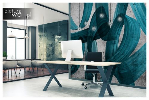 Fototapeta samoprzylepna Turkusowe graffiti