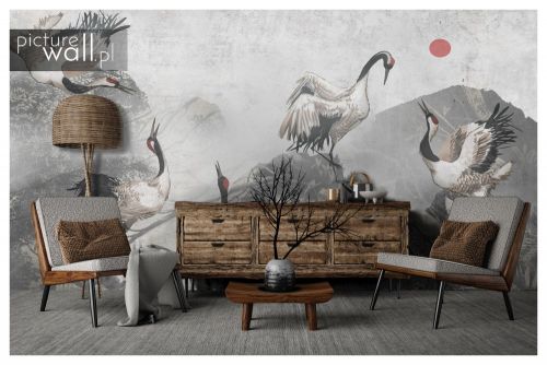 Obraz Kremowe czaple