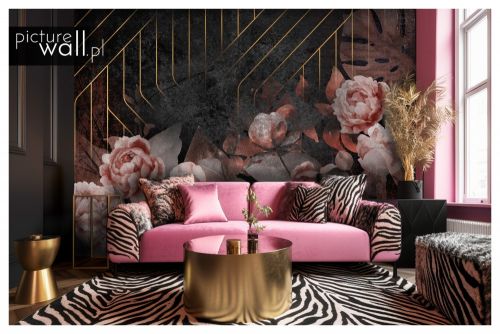 Fototapeta samoprzylepna Kwiaty glamour 3