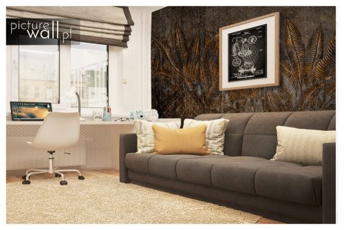 Fototapeta samoprzylepna Miedziane liście bananowca