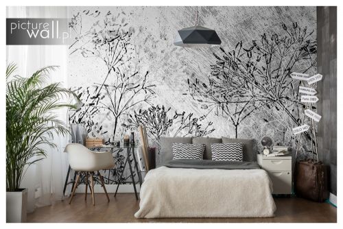 Fototapeta Szare trawy