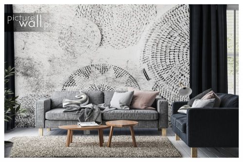 Fototapeta samoprzylepna Wiklinowe okręgi