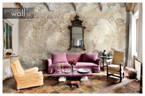 Fototapeta samoprzylepna Złote kwiaty